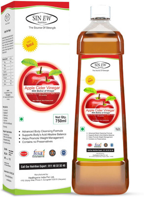 Sinew Nutrition with Mother of Vinegar 750 ml Apple Cider Vinegar(750 ml, Apple Flavored)
Sinew Nutrition with Mother of Vinegar 750 ml Apple Cider Vinegar(750 ml, Apple Flavored)