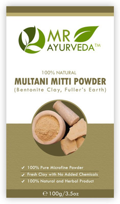 MR Ayurveda 100% Natural Multani Mitti Face Pack for Pimples(100 g)