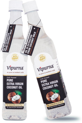 Vipurna Cold Pressed Extra Virgin Coconut Oil 1000 ml (1+1 Combo Pack) - Hair Oil(1000 ml)
Vipurna Cold Pressed Extra Virgin Coconut Oil 1000 ml (1+1 Combo Pack) - Hair Oil(1000 ml)