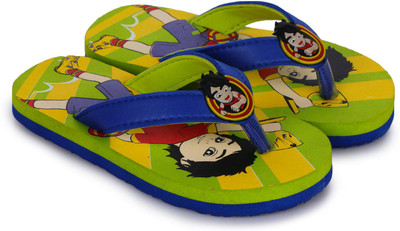 SHIVA Boys Slip On Slipper Flip Flop(Green
