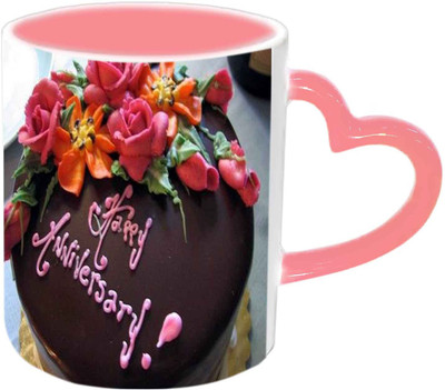 Raj Laxmi Happy Anniversary With Yummy Cake Desaign Pink Handle Ceramic Mug(350 ml)
Raj Laxmi Happy Anniversary With Yummy Cake Desaign Pink Handle Ceramic Mug(350 ml)