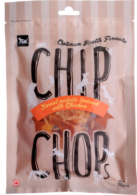 Chip Chops Sweet Potato Chicken, Pack of 2 Chicken Dog Treat(140 g, Pack of 2)