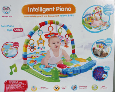 Geniebox Grow Kick And Play Piano Gym baby bed(Multicolor)