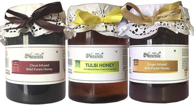 Farm Naturelle Farm Naturelle- (815Gms x 3 )-Real Tulsi -Clove & Ginger Infused Honey Combo Pack -Immense Medicinal Value(2850 ml, Pack of 3)
Farm Naturelle Farm Naturelle- (815Gms x 3 )-Real Tulsi -Clove & Ginger Infused Honey Combo Pack -Immense Medicinal Value(2850 ml, Pack of 3)