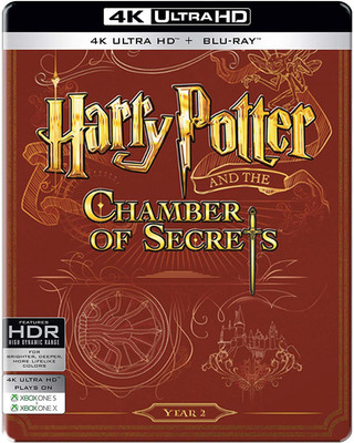 Harry Potter and the Chamber of Secrets - Year 2 (2002) (Steelbook) (4K UHD & HD) (2-Disc)(4K(UHD) Blu-ray English)
Harry Potter and the Chamber of Secrets - Year 2 (2002) (Steelbook) (4K UHD & HD) (2-Disc)(4K(UHD) Blu-ray English)