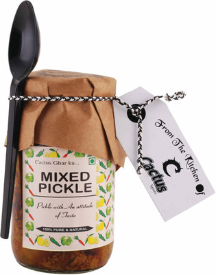 Cactus Spices Cactus Homemade Mixed Pickle Carrot Pickle(425 g)