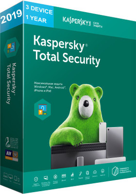 KASPERSKY Total Security 2019 - 3PC, 1Year (CD)