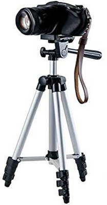 LIFEMUSIC Good Quality Tripod-3110 Portable Adjustable Tripod storng body with Mobile Holder Mount Aluminum Lightweight Camera Stand Mobile Stand Selfie Stand With Three-Dimensional Head & Quick Release Plate. Tripod(silver\black, Supports Up to 1500)
LIFEMUSIC Good Quality Tripod-3110 Portable Adjustable Tripod storng body with Mobile Holder Mount Aluminum Lightweight Camera Stand Mobile Stand Selfie Stand With Three-Dimensional Head & Quick Release Plate. Tripod(silver\black, Supports Up to 1500)