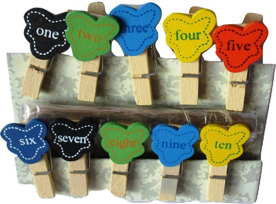 OZ STORE PAPER WOODEN COUNT CLIPS