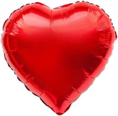 Charismacart Solid Red Heart Shape Foil Balloon (Pack of 3) Balloon(Red, Pack of 1)