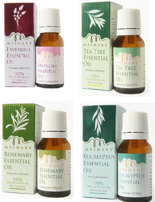 Mesmara Essential Oils set of 4 Eucalyptus, Tea Tree, Lavender & Rosemary(15 ml)
Mesmara Essential Oils set of 4 Eucalyptus, Tea Tree, Lavender & Rosemary(15 ml)