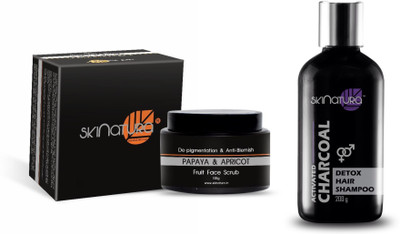 Skinatura Papaya & Apricot Fruit Face Scrub, Activated Charcoal Detox Hair Shampoo(Set of 2)
Skinatura Papaya & Apricot Fruit Face Scrub, Activated Charcoal Detox Hair Shampoo(Set of 2)