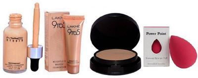 power point Sponge Puf&Mac Studio WaterWeghit Foundation&Lakme 9To5 Mousse Foundation&Mac Compact(Set of 4)
power point Sponge Puf&Mac Studio WaterWeghit Foundation&Lakme 9To5 Mousse Foundation&Mac Compact(Set of 4)