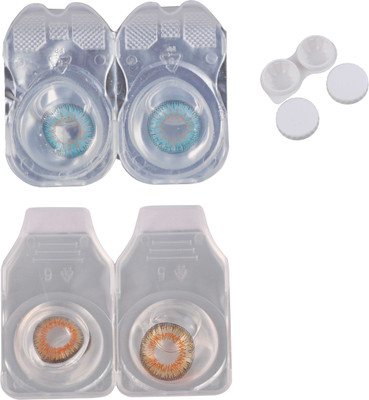 Vision-Plus 2 Pair Blue & Honey Color Zero Power Monthly Contact Lens With Case Monthly(0, Colored Contact Lenses, Pack of 2)
Vision-Plus 2 Pair Blue & Honey Color Zero Power Monthly Contact Lens With Case Monthly(0, Colored Contact Lenses, Pack of 2)