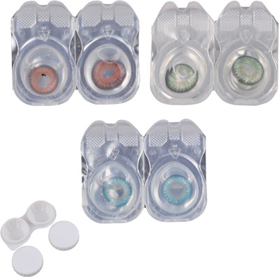Vision-Plus 3 Pair Blue, Brown & Green Color Zero Power Monthly Contact Lens With Case Monthly Contact Lens(0, Blue, Green, Brown, Pack of 3)
Vision-Plus 3 Pair Blue, Brown & Green Color Zero Power Monthly Contact Lens With Case Monthly Contact Lens(0, Blue, Green, Brown, Pack of 3)