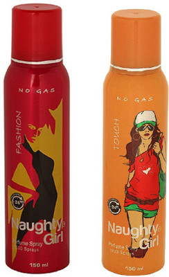 Naughty Girl FASHION & TOUH No Gas Deodorant for Women- (Set of 2) (150ml each) Perfume Body Spray - For Women(150 ml, Pack of 2)
Naughty Girl FASHION & TOUH No Gas Deodorant for Women- (Set of 2) (150ml each) Perfume Body Spray - For Women(150 ml, Pack of 2)