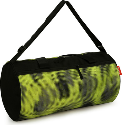 sfane Printed Green & Black Sports Duffel Men & Women Gym Bag(Black)