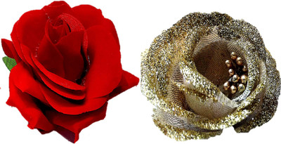 Proplady Designer (Set of 2) Red & Gold Roses Multipurpose Hair Clips/Brooch Jewellery Set|Wedding Hair Accessories Girls & Women Hair Clip, Bun Clip, Hair Pin, Back Pin, Tic Tac Clip, Hair Accessory Set(Red, Gold)
Proplady Designer (Set of 2) Red & Gold Roses Multipurpose Hair Clips/Brooch Jewellery Set|Wedding Hair Accessories Girls & Women Hair Clip, Bun Clip, Hair Pin, Back Pin, Tic Tac Clip, Hair Accessory Set(Red, Gold)