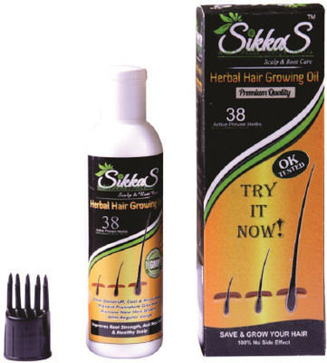 SikkaS Herbal Hair Growing Oil with 38 Active proven herbs and vitamin E oil,Almond oil, Gold pressed sulfer free pure coconut oil. Hair Oil(500 ml)
SikkaS Herbal Hair Growing Oil with 38 Active proven herbs and vitamin E oil,Almond oil, Gold pressed sulfer free pure coconut oil. Hair Oil(500 ml)