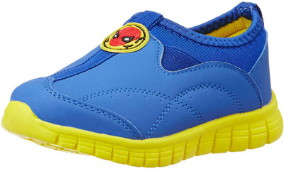 Spiderman Boys Slip on Running Shoes(Blue, Blue yellow