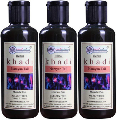 Khadi Rishikesh Herbal Narayan Tel Paraben Free Ayurvedic Pain Relief Oil ( Pack Of 3 )(210 ml)
Khadi Rishikesh Herbal Narayan Tel Paraben Free Ayurvedic Pain Relief Oil ( Pack Of 3 )(210 ml)