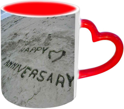 Raj Laxmi Happy Anniversary With Beech Background Red Heart Handle Ceramic Mug(350 ml)
Raj Laxmi Happy Anniversary With Beech Background Red Heart Handle Ceramic Mug(350 ml)