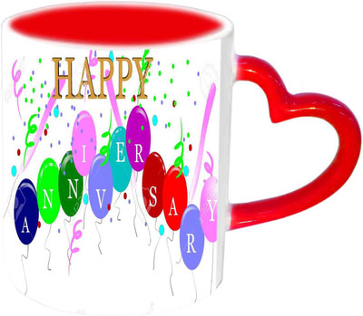 Raj Laxmi Anniversary Wishes With Beautiful Balloons Design Red Heart Handle Ceramic Mug(350 ml)
Raj Laxmi Anniversary Wishes With Beautiful Balloons Design Red Heart Handle Ceramic Mug(350 ml)