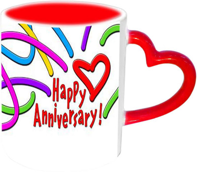 Raj Laxmi Happy Anniversary With Unique Design Red Heart Handle Ceramic Mug(350 ml)
Raj Laxmi Happy Anniversary With Unique Design Red Heart Handle Ceramic Mug(350 ml)
