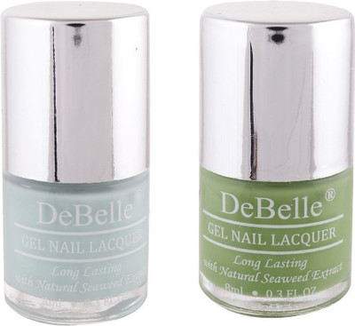 DeBelle Gel Nail Lacquer 8 ml each Combo of 2 (Mint Blue & Pastel Green) Mint Amour , Mystique Green(Pack of 2)
DeBelle Gel Nail Lacquer 8 ml each Combo of 2 (Mint Blue & Pastel Green) Mint Amour , Mystique Green(Pack of 2)