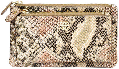 Eske Ennet Double Zip Wallet Pouch(Brown)
