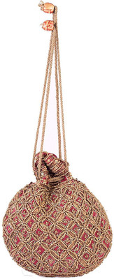 Kleio Ethnic Potli Potli(Maroon)