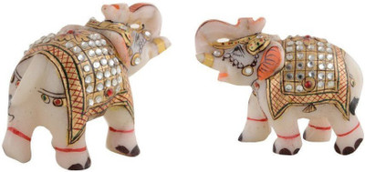 SWARNIM JEWELLERS MARBEL ELEPHANT PAIR Decorative Showpiece - 10 cm(Marble, Multicolor)
SWARNIM JEWELLERS MARBEL ELEPHANT PAIR Decorative Showpiece - 10 cm(Marble, Multicolor)