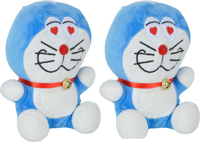 Unicorn Soft Toys smiley doremon (pack of 2) - 28 cm(Blue)