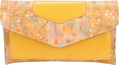 zilleria Casual, Formal, Party Yellow Clutch