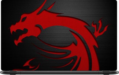 Lapower Dragon symbol in red Vinyl Laptop Decal 15.6