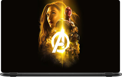 Lapower Avengers in golden Vinyl Laptop Decal 15.6