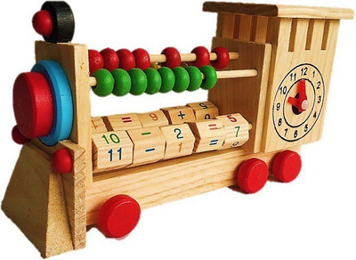 FK RETAIL Wooden educational train with Wooden beads and Mathematics symbols to calculate (Color Clear Natural) With a Decorative Clock(Multicolor)
FK RETAIL Wooden educational train with Wooden beads and Mathematics symbols to calculate (Color Clear Natural) With a Decorative Clock(Multicolor)