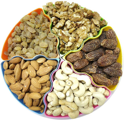 Neotea Dry Nuts Cashew Walnut Badam Green Raisin Assorted Nuts(150 g, Festive Gift Box)
Neotea Dry Nuts Cashew Walnut Badam Green Raisin Assorted Nuts(150 g, Festive Gift Box)