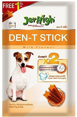 Goofy Tails JerHigh Den-T Stick 70g Teeth Cleaner Dog Snack (Milk Flavor, Pack of 6 Pcs) Milk Dog Treat(70 g, Pack of 6)
Goofy Tails JerHigh Den-T Stick 70g Teeth Cleaner Dog Snack (Milk Flavor, Pack of 6 Pcs) Milk Dog Treat(70 g, Pack of 6)