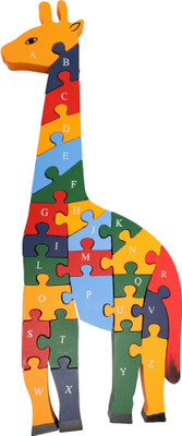 DAISYLIFE Natural Wooden Multi-Coloured Jigsaw Puzzle for Kids, Children's Indoor Games | Giraffe(26 Pieces)
DAISYLIFE Natural Wooden Multi-Coloured Jigsaw Puzzle for Kids, Children's Indoor Games | Giraffe(26 Pieces)