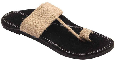Rajasthani Hub Men Khaki Flats