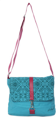 Fastrack Girls Casual Blue Canvas Sling Bag