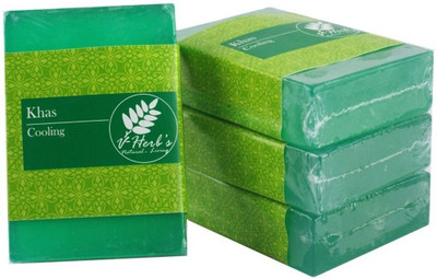 Vherbs Handcrafted Khuss (Vetivir)(100 g, Pack of 4)