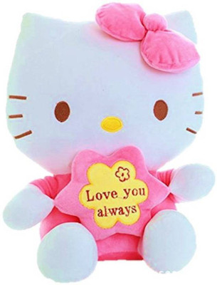 gaju premium quality kids fav Hello kitty soft stuffed toys of 30 cm PACK OF 1 - 30 cm (Multicolor) - 30 cm(Multicolor)