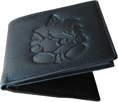 Tamanna Men Black Genuine Leather Wallet(2 Card Slots)