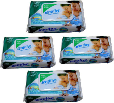 Geniebox Sensitive Anti-Bacterial Baby Cotton Wipes(4 Pieces)