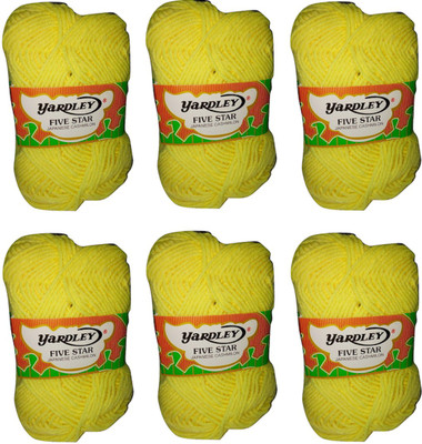 yardley Hand Art Craft Soft Fingering Crochet Hook Yarn, Needle Thread For Wool Ball Hand Art Craft Soft Fingering Crochet Hook Yarn, Needle Thread Dyed Lemon Yellow Color Pack Of 6
yardley Hand Art Craft Soft Fingering Crochet Hook Yarn, Needle Thread For Wool Ball Hand Art Craft Soft Fingering Crochet Hook Yarn, Needle Thread Dyed Lemon Yellow Color Pack Of 6