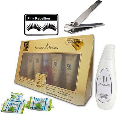 Pink Rebellion Eyelashes & Shahnaz Hussain Gold Facial Kit & Lakme Moisturiser Winter Intense Lotion & Nail Clipper With Magic Napkin 3(Set of 5)
Pink Rebellion Eyelashes & Shahnaz Hussain Gold Facial Kit & Lakme Moisturiser Winter Intense Lotion & Nail Clipper With Magic Napkin 3(Set of 5)