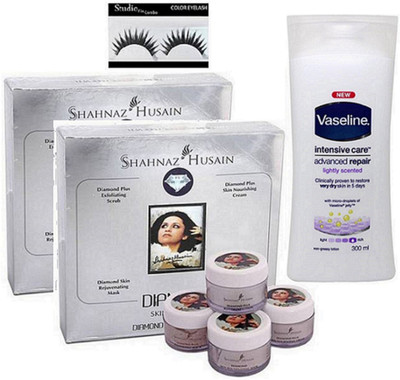 studio fix combo Eyelashes,Shahnaz Husain Diamond Facial Kit(Pack Of 2),Vaseline Intensive Care Advanced Repair Body Lotion(Set of 4)(Set of 4)
studio fix combo Eyelashes,Shahnaz Husain Diamond Facial Kit(Pack Of 2),Vaseline Intensive Care Advanced Repair Body Lotion(Set of 4)(Set of 4)