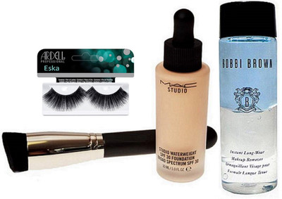 Eska Eyelashes , Mac Studio Waterweight Spf 30 Foundation, Makeup Brush, Bobbi Brown Long Wear Makeup Remover(Set of 4)
Eska Eyelashes , Mac Studio Waterweight Spf 30 Foundation, Makeup Brush, Bobbi Brown Long Wear Makeup Remover(Set of 4)